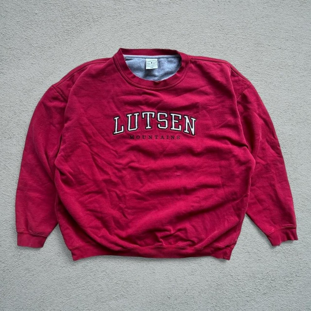 Camp David Lutsen Mountains Red Sweatshirt 2XL Vintage